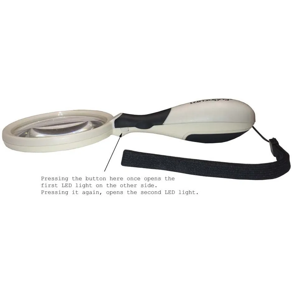3x & 5x Aspheric Magnifier with Dual Magnification & LED Lighting  - MG-75735