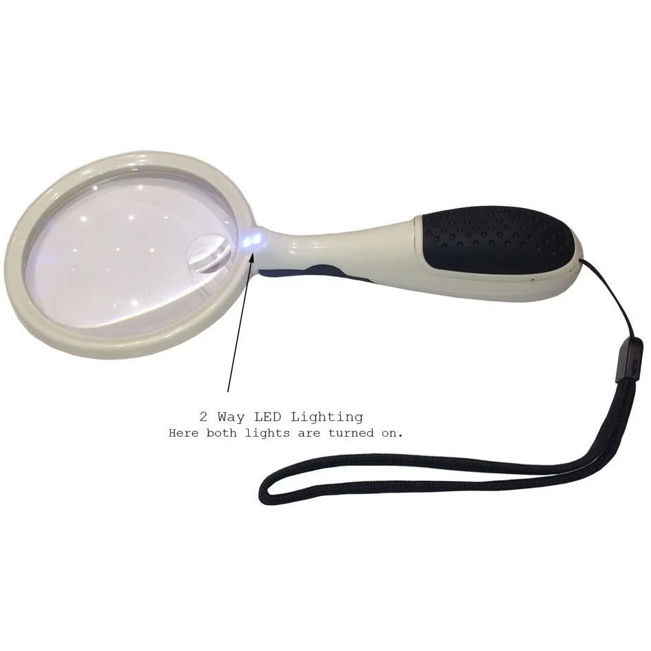 3x & 5x Aspheric Magnifier with Dual Magnification & LED Lighting  - MG-75735