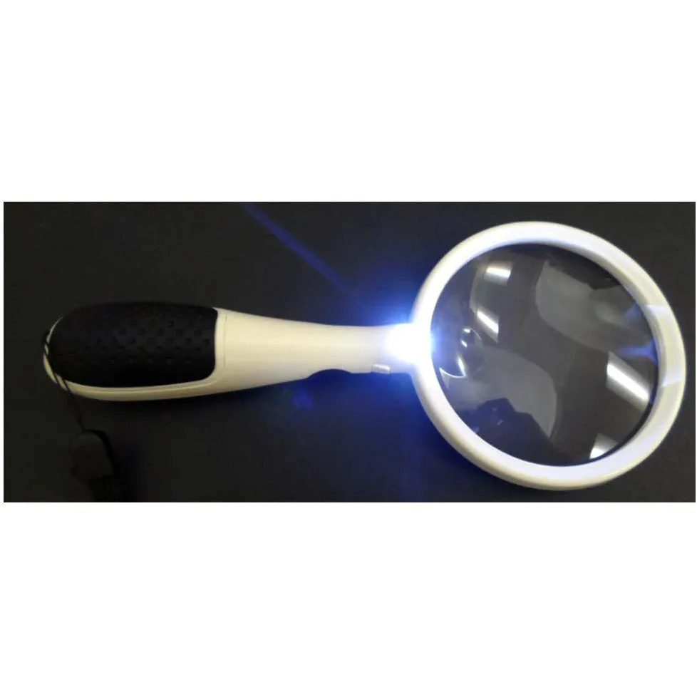 3x & 5x Aspheric Magnifier with Dual Magnification & LED Lighting  - MG-75735