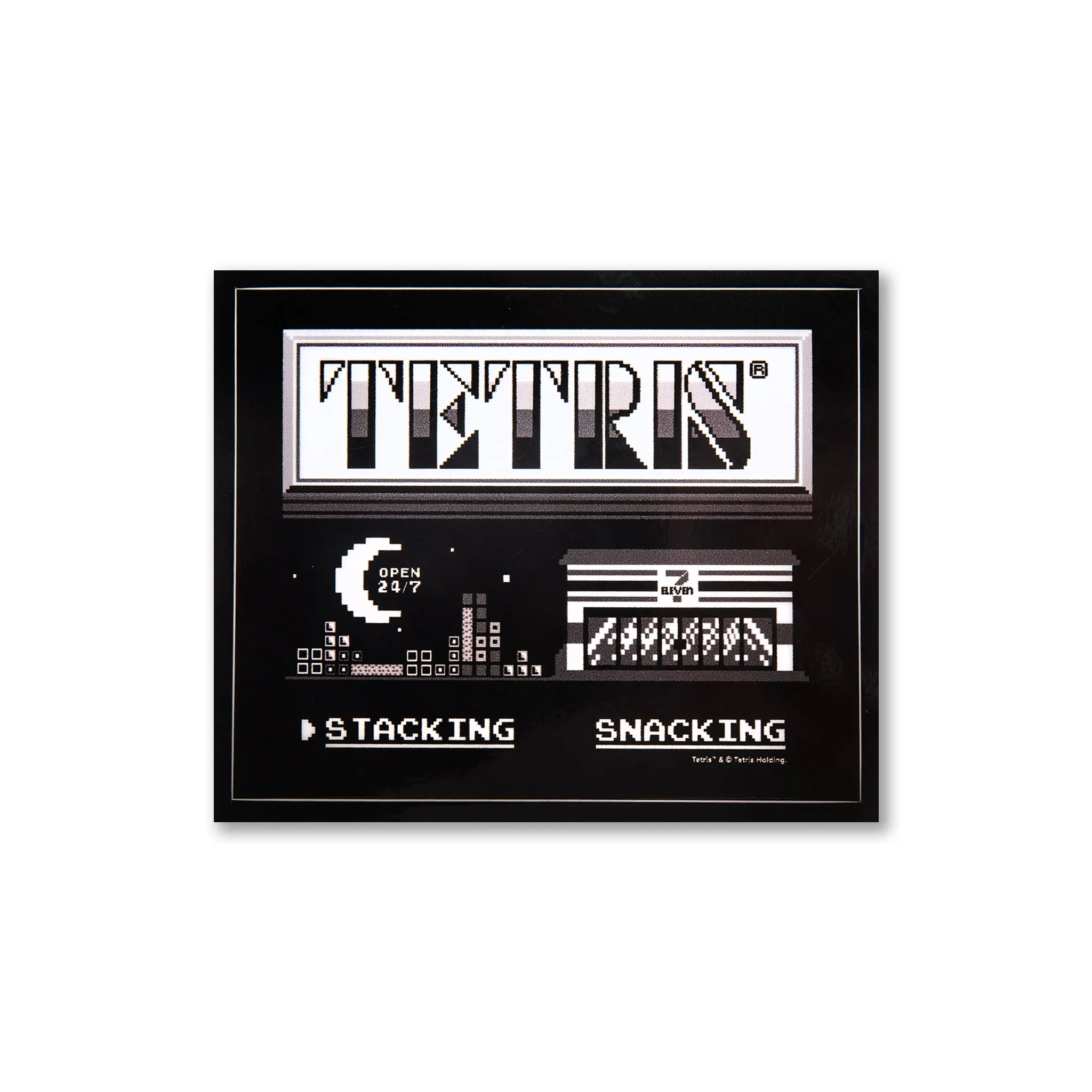 7-ELEVEn®   TETRIS™ Monochrome Sticker