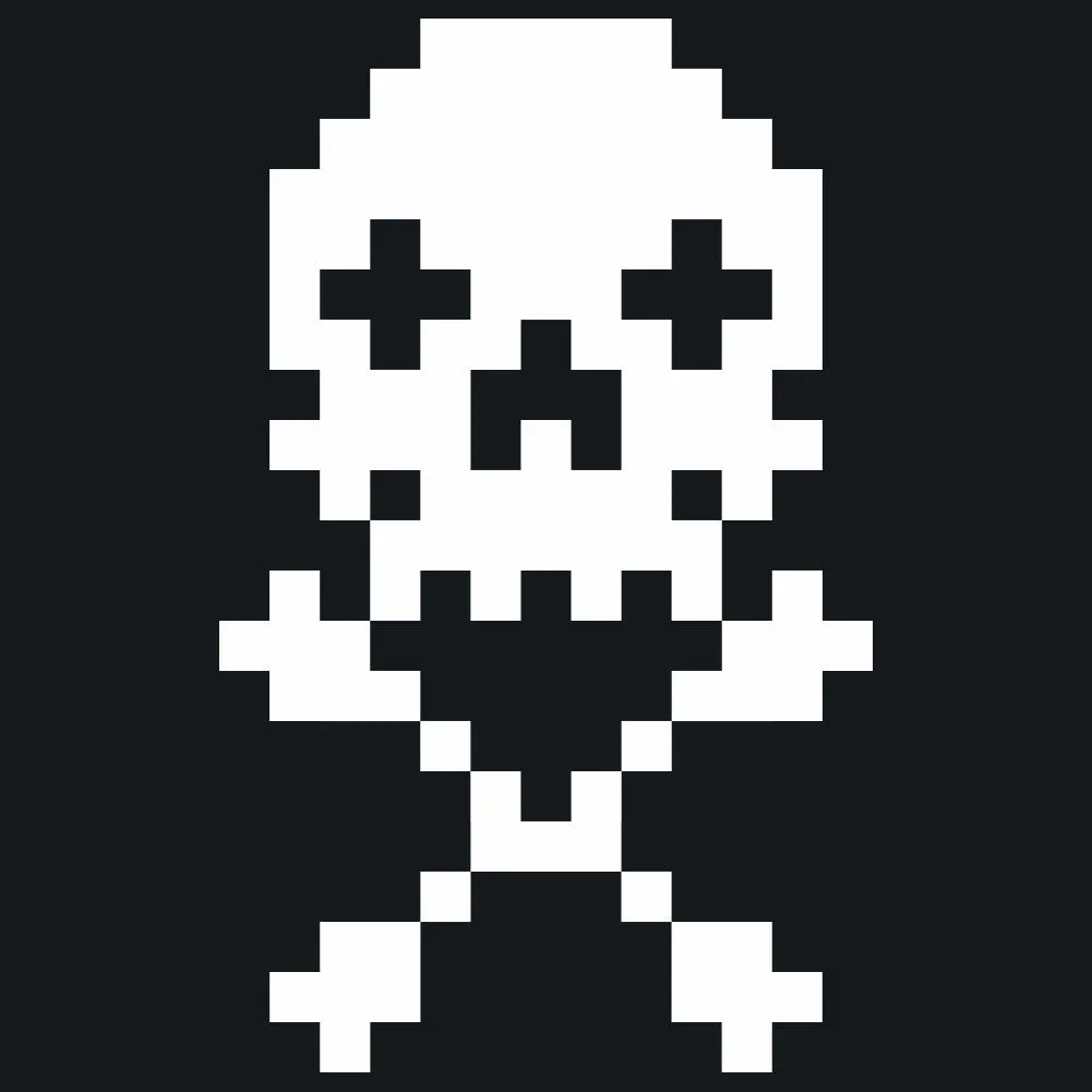 8-Bit Skull Retro Gaming Unisex T-Shirt