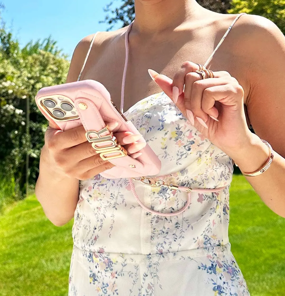 Addison lettering Plush case