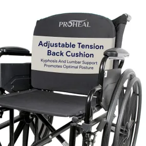Adjustable Tension Wheelchair Back Cushion