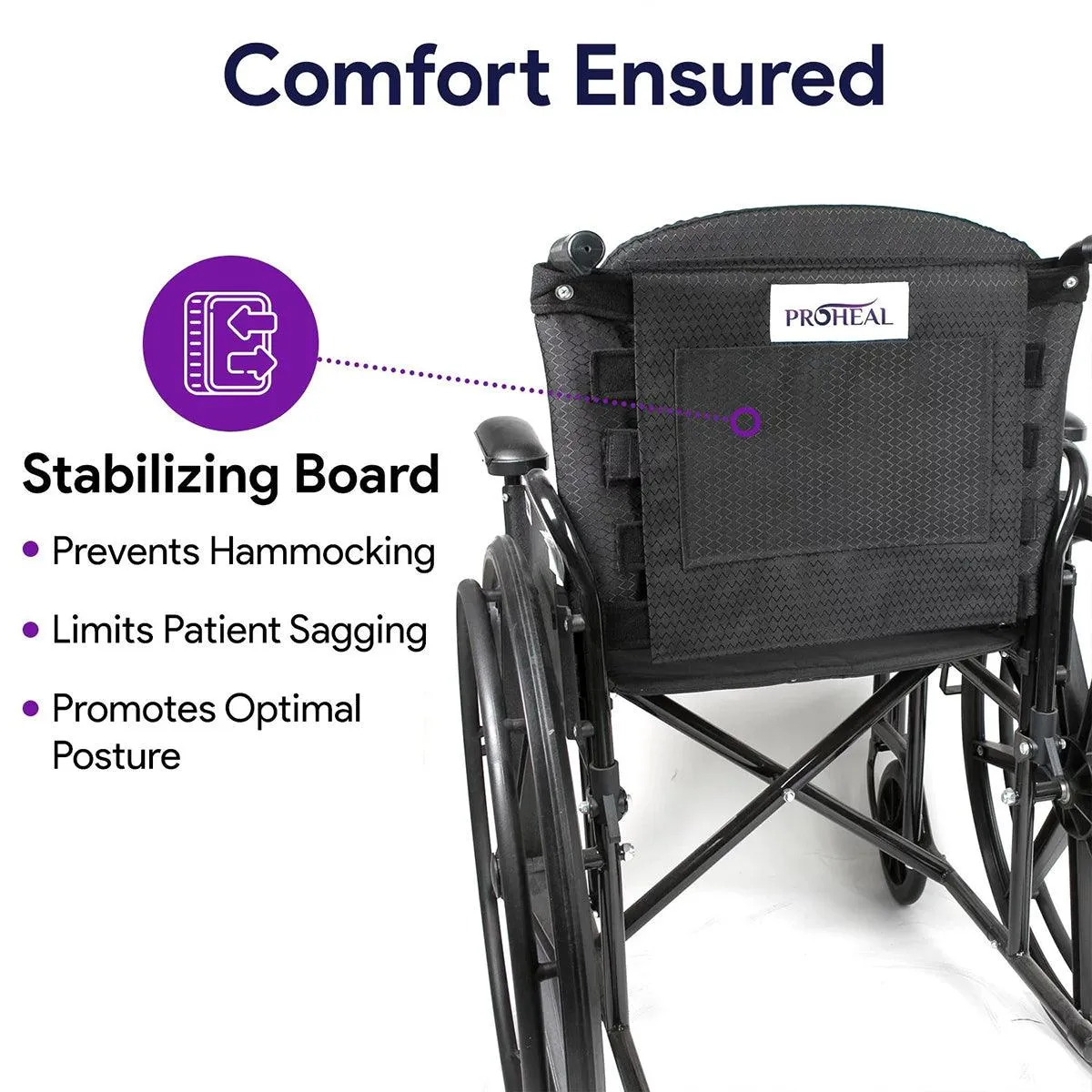 Adjustable Tension Wheelchair Back Cushion