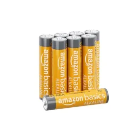 Amazon Basics 8 Pack AAA High-Performance Alkaline Batteries, 10-Year Shelf Life, Easy to Open Value Pack,8 Count (Pack of 1)
