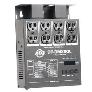 American Dj DPDMX20L 4 channel, DMX dimmer/switch pack. 600W per channel, digital DMX addressing, 1