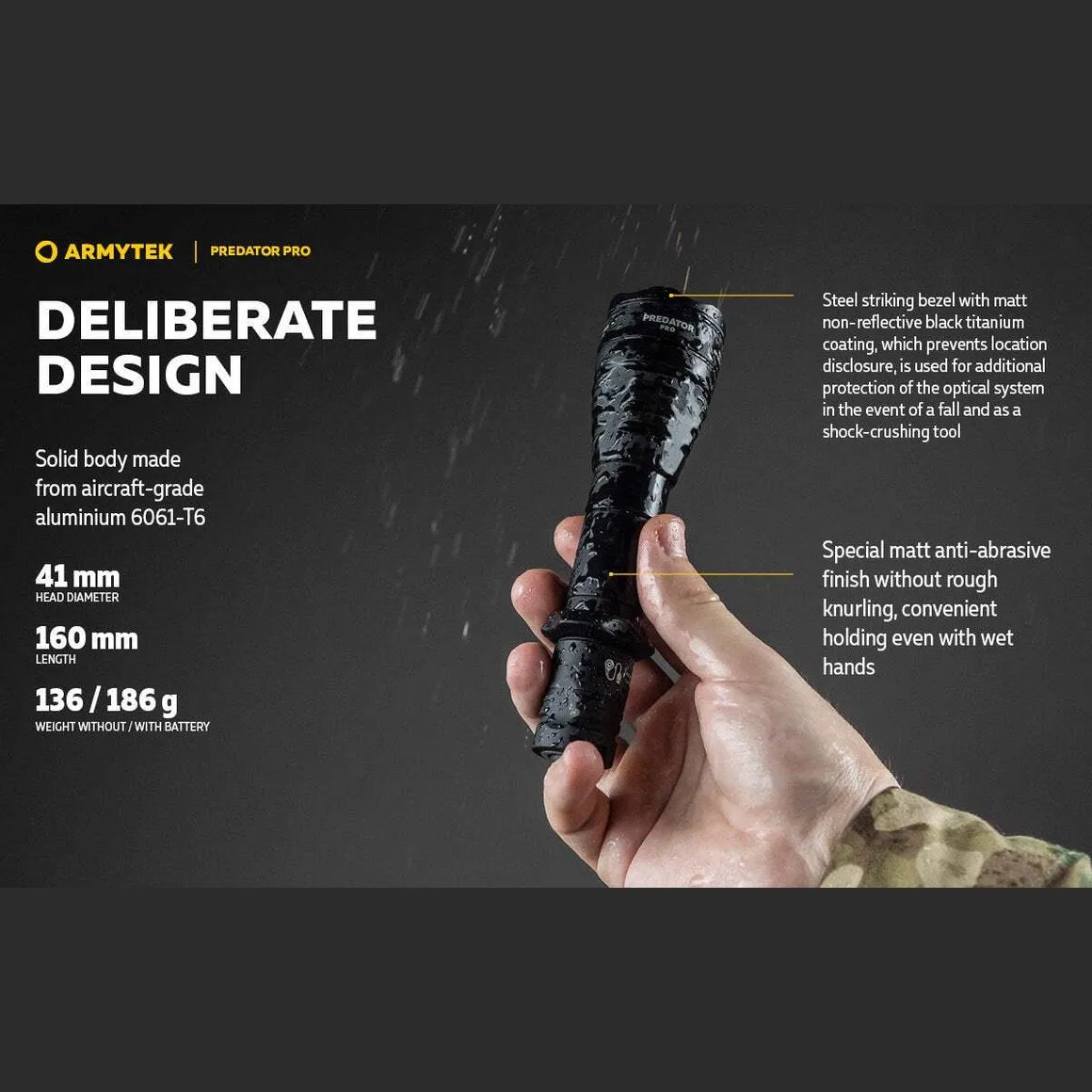 ARMYTEK PREDATOR PRO MAGNET USB (HI WHITE)