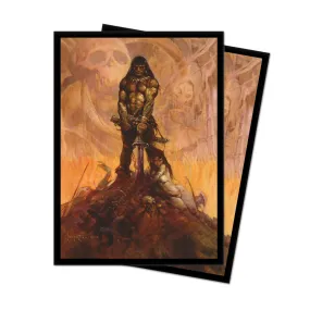 Barbarian Standard Deck Protector Sleeves (100ct) by Frank Frazetta