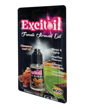 Body Action Excitoil Cinnamon Arousal Oil - .5 oz. Bottle Carded