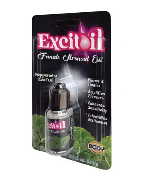 Body Action Excitoil Peppermint Arousal Oil - .5 oz. Bottle Carded