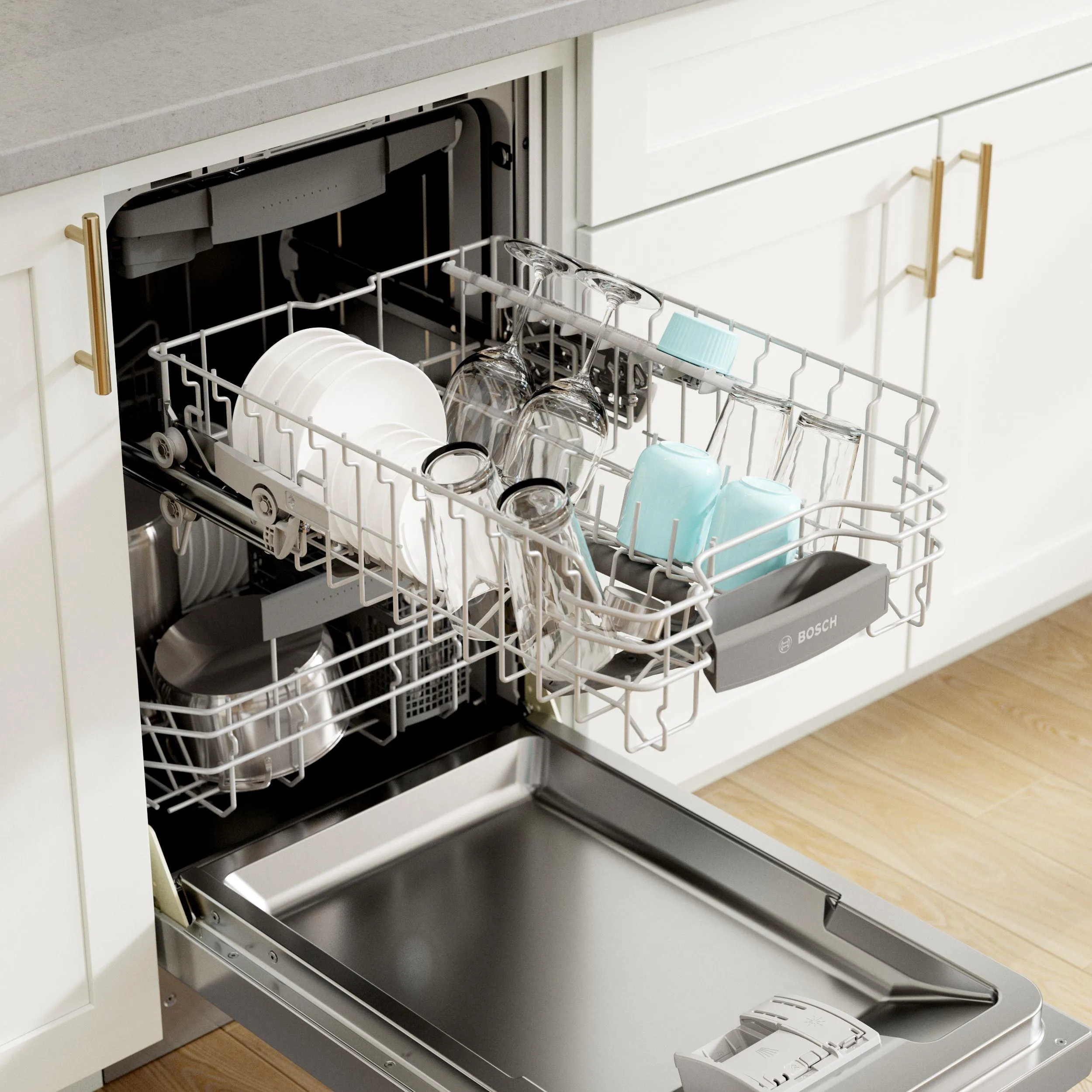 Bosch Built-in, 800 Series 18" Recessed Handle ADA-compliant Dishwasher SPE68C75UC