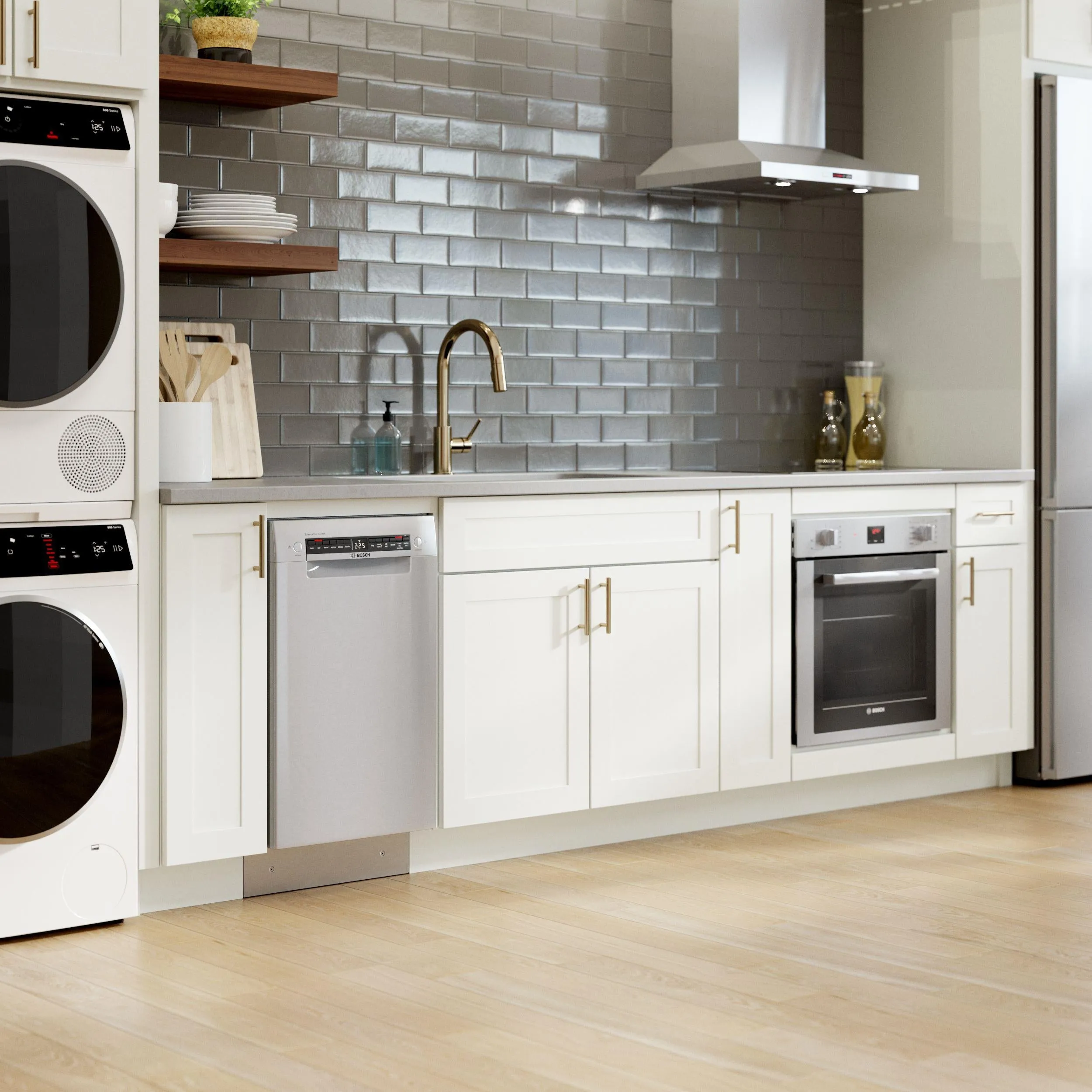 Bosch Built-in, 800 Series 18" Recessed Handle ADA-compliant Dishwasher SPE68C75UC
