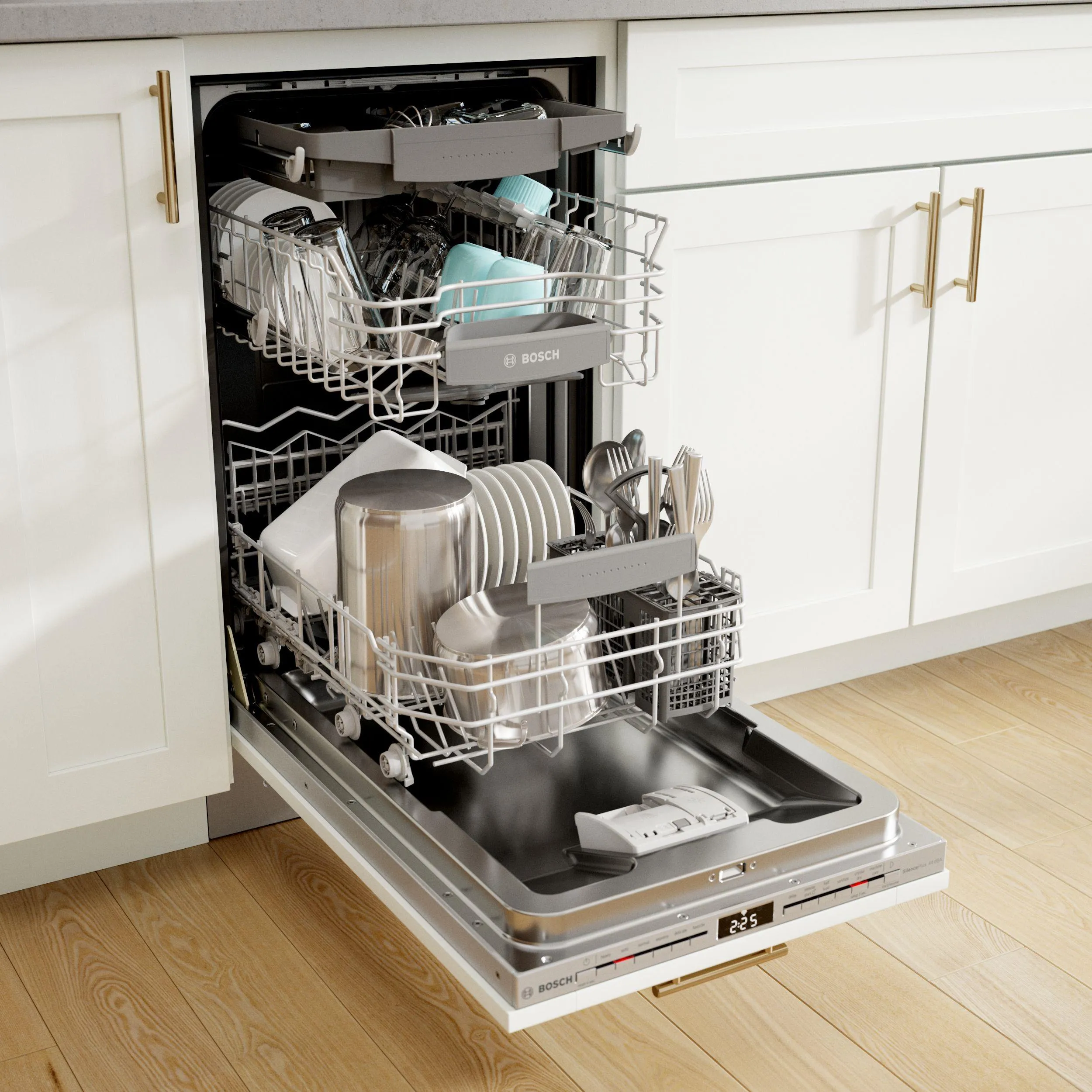 Bosch Full-integrated 18-inch Top Control Dishwasher with PrecisionWash® and Home Connect® SPV68C73UC