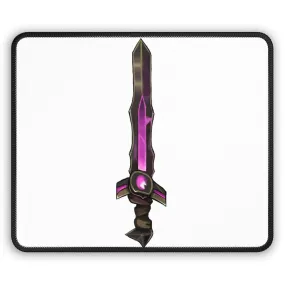 Brown and Purple Sword Gaming Mouse Pad