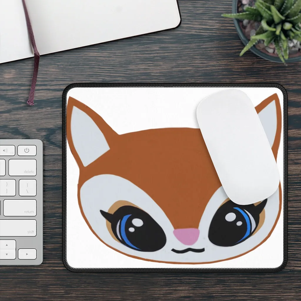 Brown Kitty Head Gaming Mouse Pad