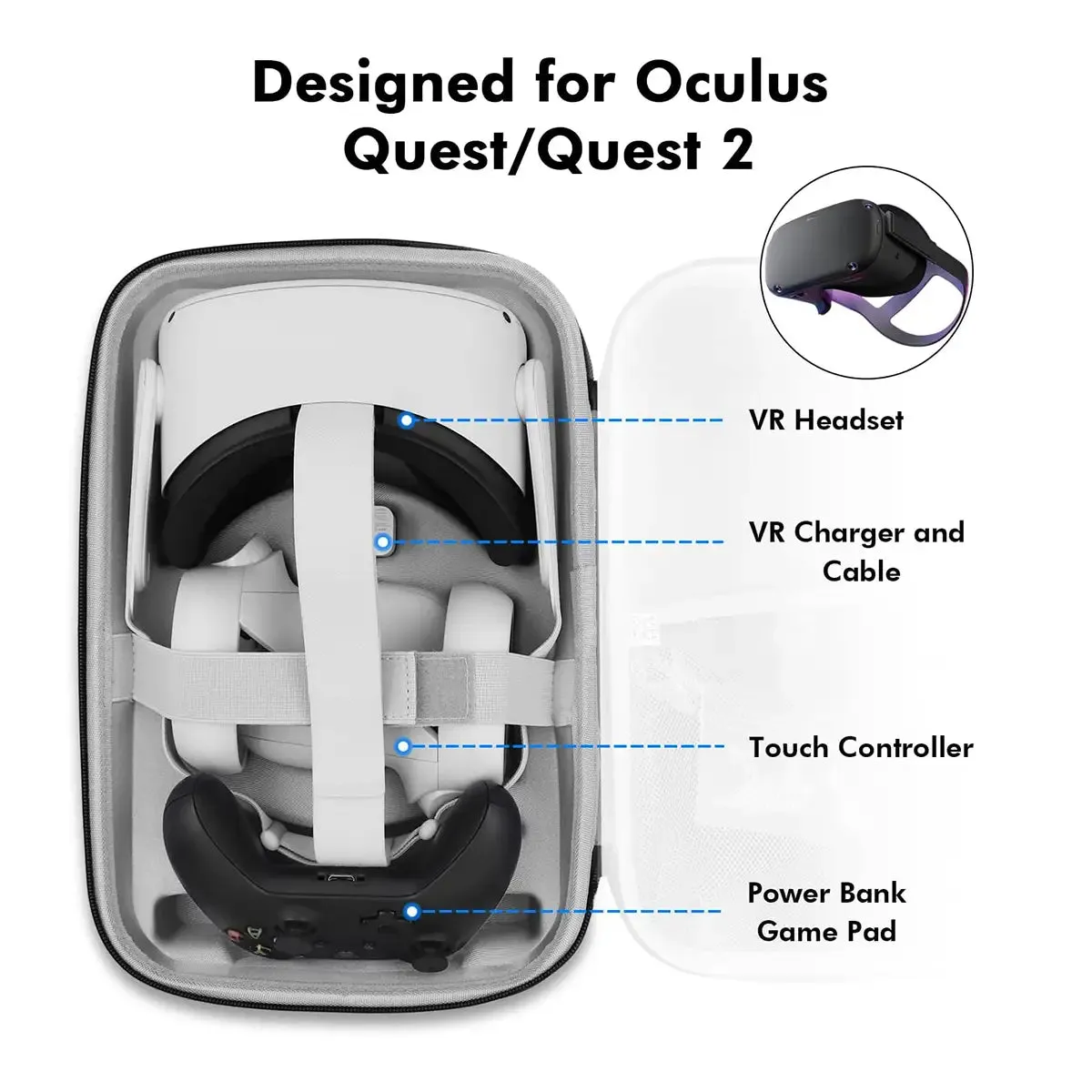 Carrying Case - Black | for Quest 2