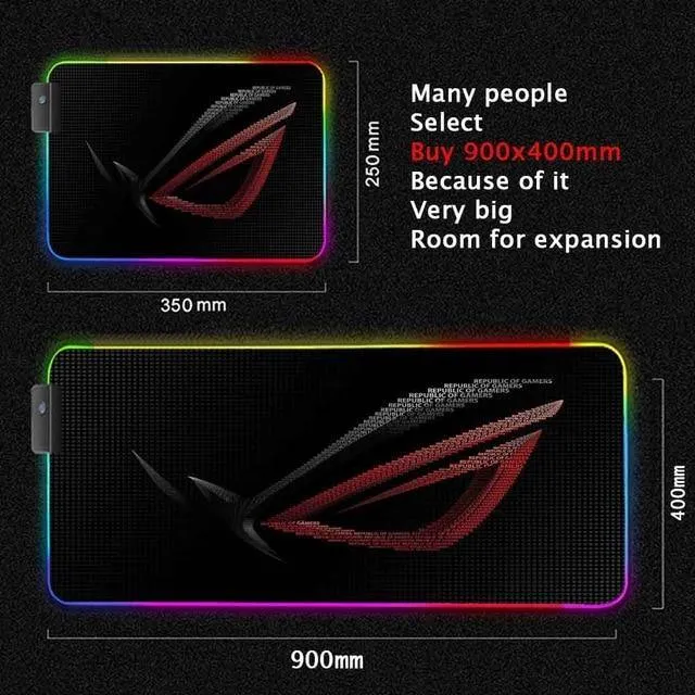City Asus ROG PC Accessories RGB LED Mouse Pad