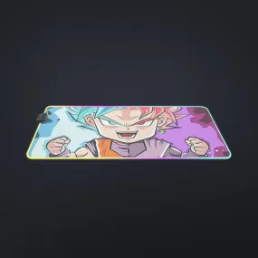 DBZ Goku Zamasu SSGSS God Blue Rose Super Saiyan Chibi Cool LED  Mouse Pad