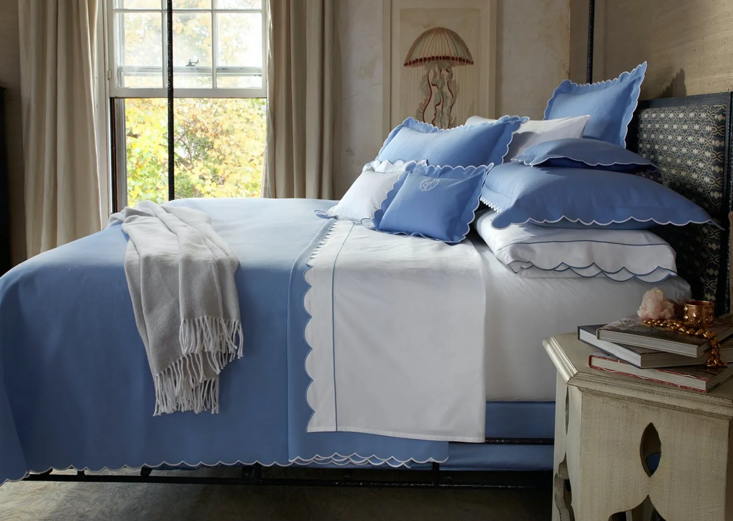 Diamond Pique Customizable Coverlet