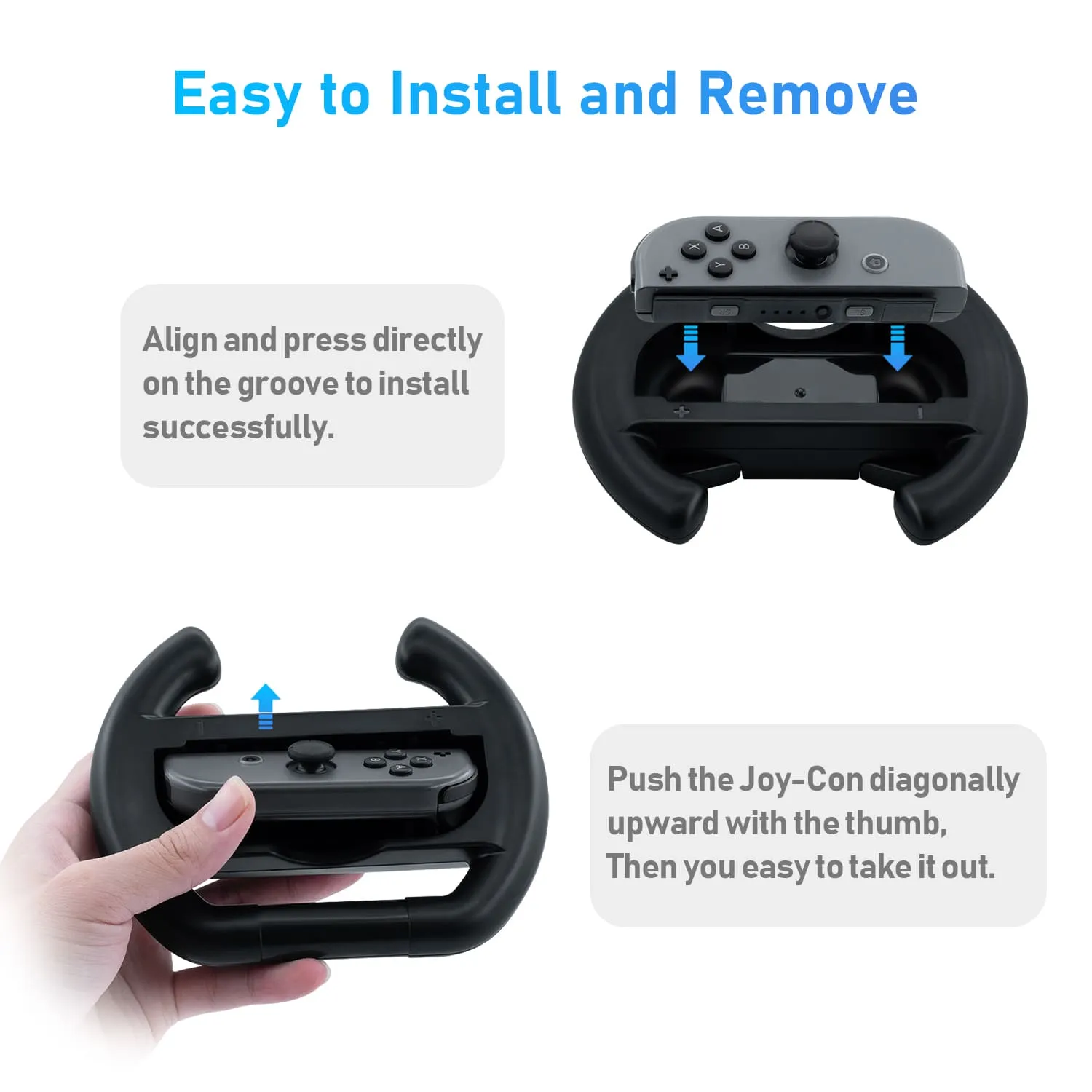 DOBE Left And Right Controller Direction Manipulate Steering Wheel Grip Handle