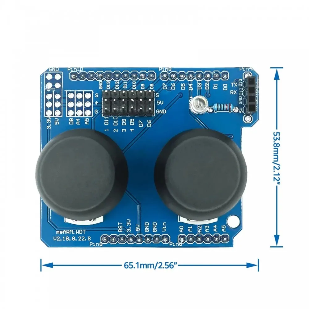 Dual-Channel PS2 Game Joystick Button Module Compatible With UNO R3
