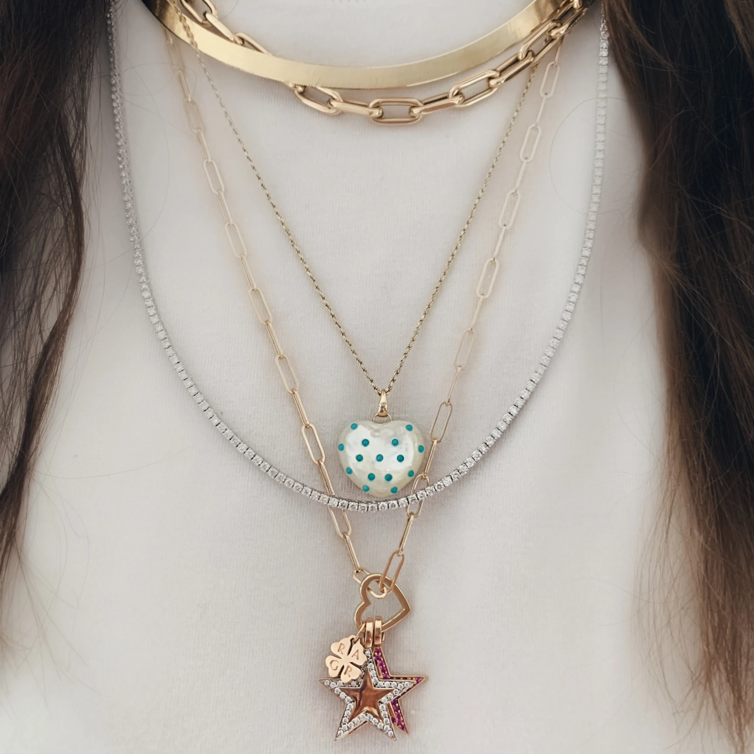 Essential Thin Paperclip Link Drawn Gold Cable Chain Necklace