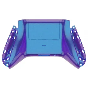 eXtremeRate Chameleon Purple Blue Glossy Custom Bottom Shell w/ Battery Cover for Xbox Series S/X Controller - Controller & Side Rails NOT Included - BX3P301