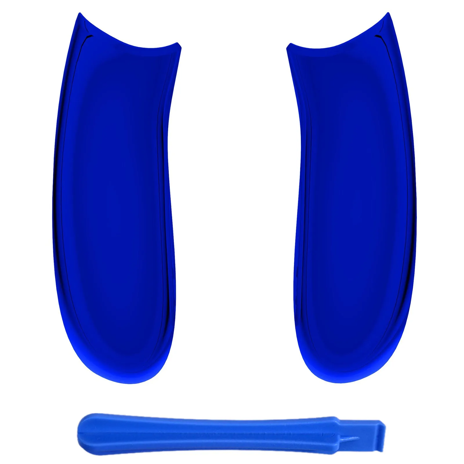 eXtremeRate Chrome Blue Back Panels for Xbox Series X/S Controller, Comfortable Non-Slip Side Rails Handles, Game Improvement Replacement Parts for Xbox Core Controller - Controller NOT Included - PX3D404