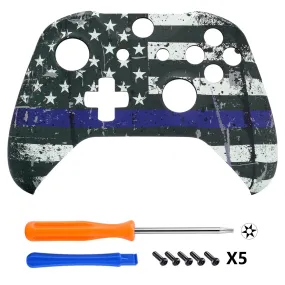 eXtremeRate Custom Patterned Soft Touch Front Housing Shell Replacement Custom for Xbox One X S Controller - SXOFT30X