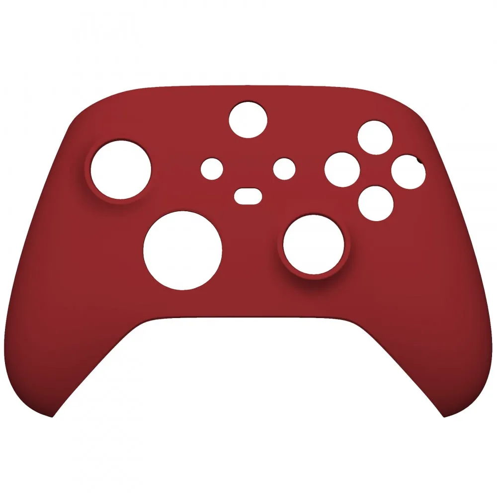 eXtremeRate Passion Red Replacement Part Faceplate, Soft Touch Grip Housing Shell Case for Xbox Series S & Xbox Series X Controller Accessories - Controller NOT Included - FX3P332