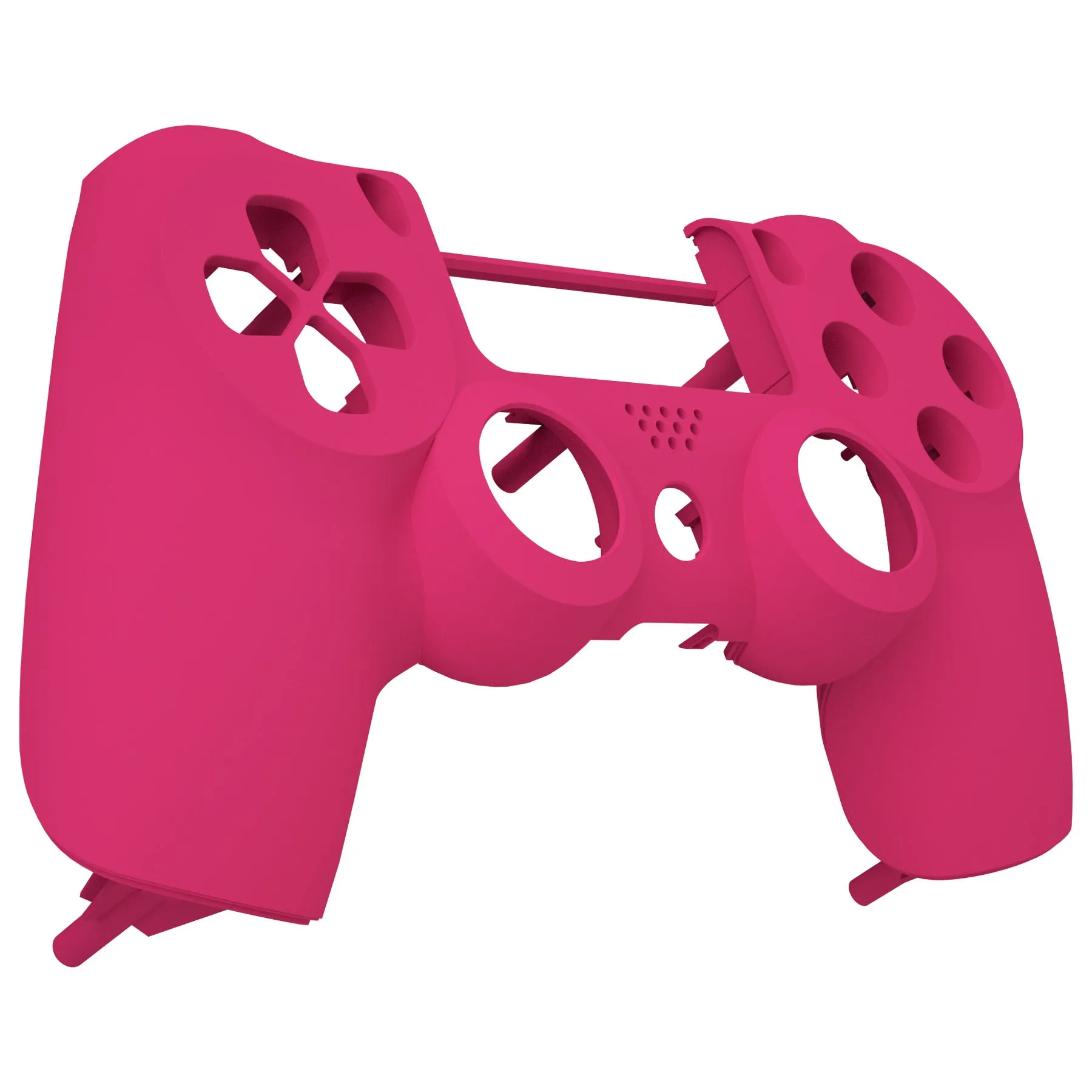 eXtremeRate Red Rose Faceplate Cover Soft Touch Front Housing Shell Replacement Kit for PS4 Slim Pro Controller (CUH-ZCT2 JDM-040 JDM-050 JDM-055) - SP4FX14