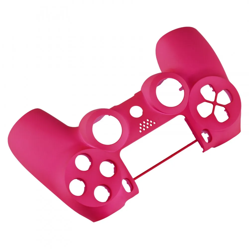 eXtremeRate Red Rose Faceplate Cover Soft Touch Front Housing Shell Replacement Kit for PS4 Slim Pro Controller (CUH-ZCT2 JDM-040 JDM-050 JDM-055) - SP4FX14