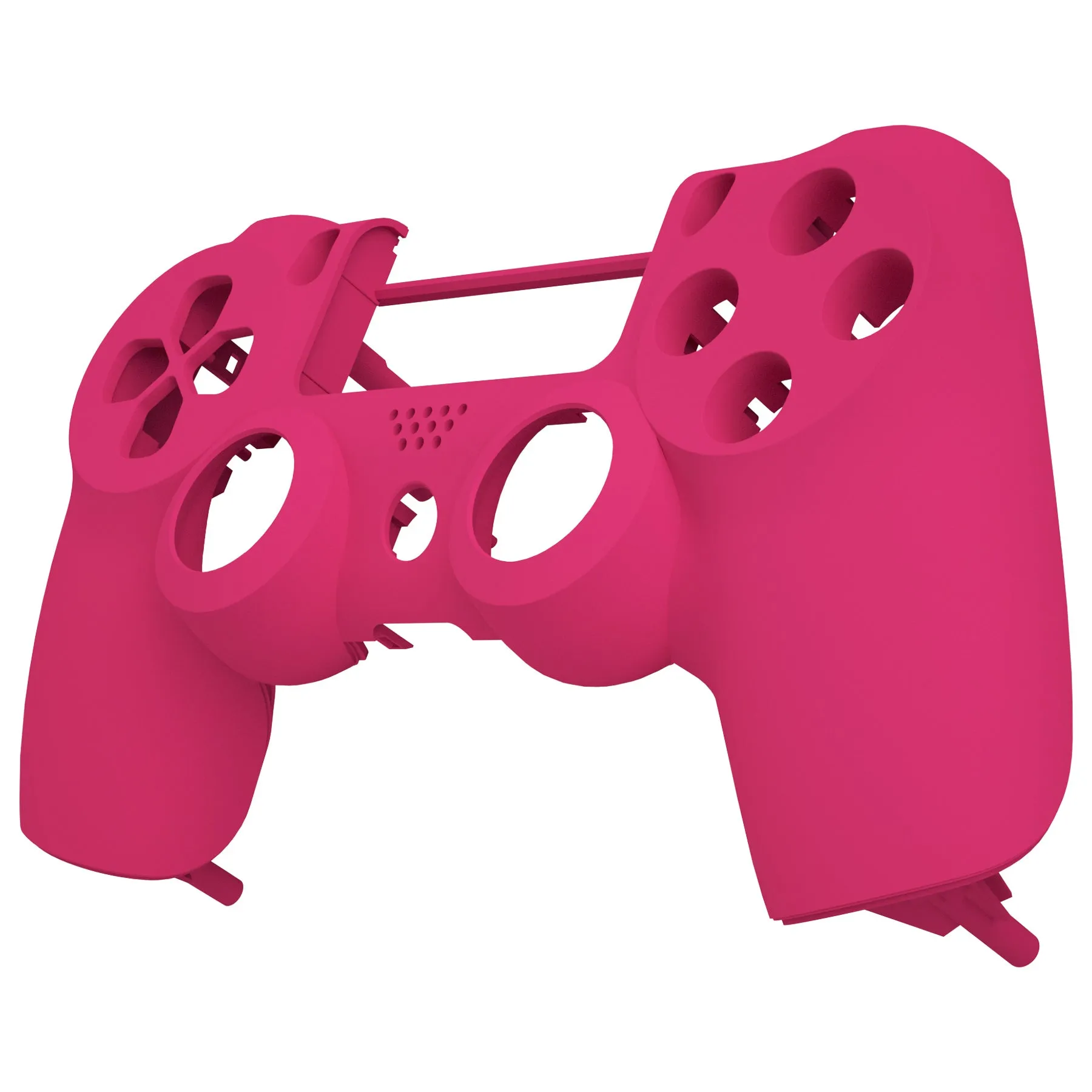 eXtremeRate Red Rose Faceplate Cover Soft Touch Front Housing Shell Replacement Kit for PS4 Slim Pro Controller (CUH-ZCT2 JDM-040 JDM-050 JDM-055) - SP4FX14