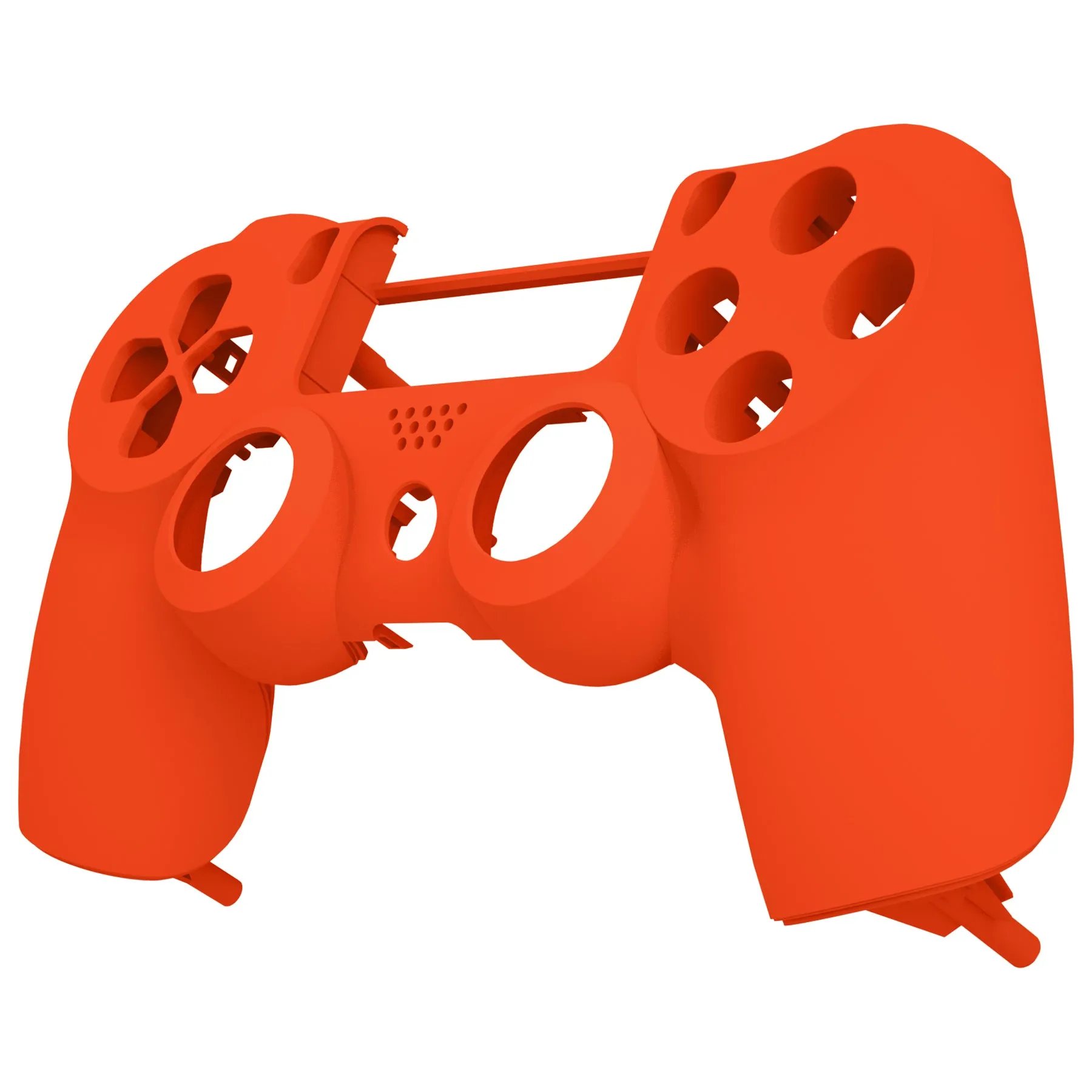 eXtremeRate Soft Touch Grip Orange Front Housing Shell Faceplate for PS4 Slim Pro Controller(CUH-ZCT2 JDM-040 JDM-050 JDM-055) - SP4FX02