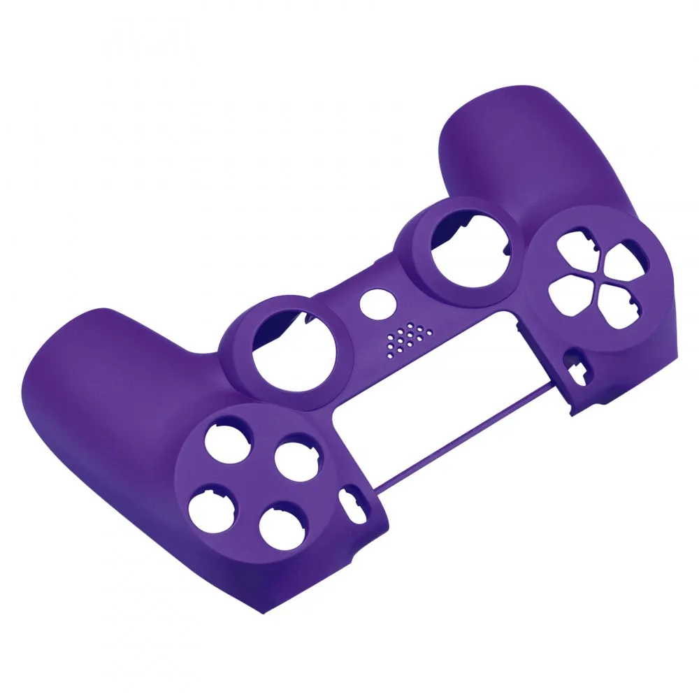 eXtremeRate Soft Touch Grip Purple Front Housing Shell Faceplate for PS4 Slim PS4 Pro Controller (CUH-ZCT2 JDM-040 JDM-050 JDM-055) - SP4FX05