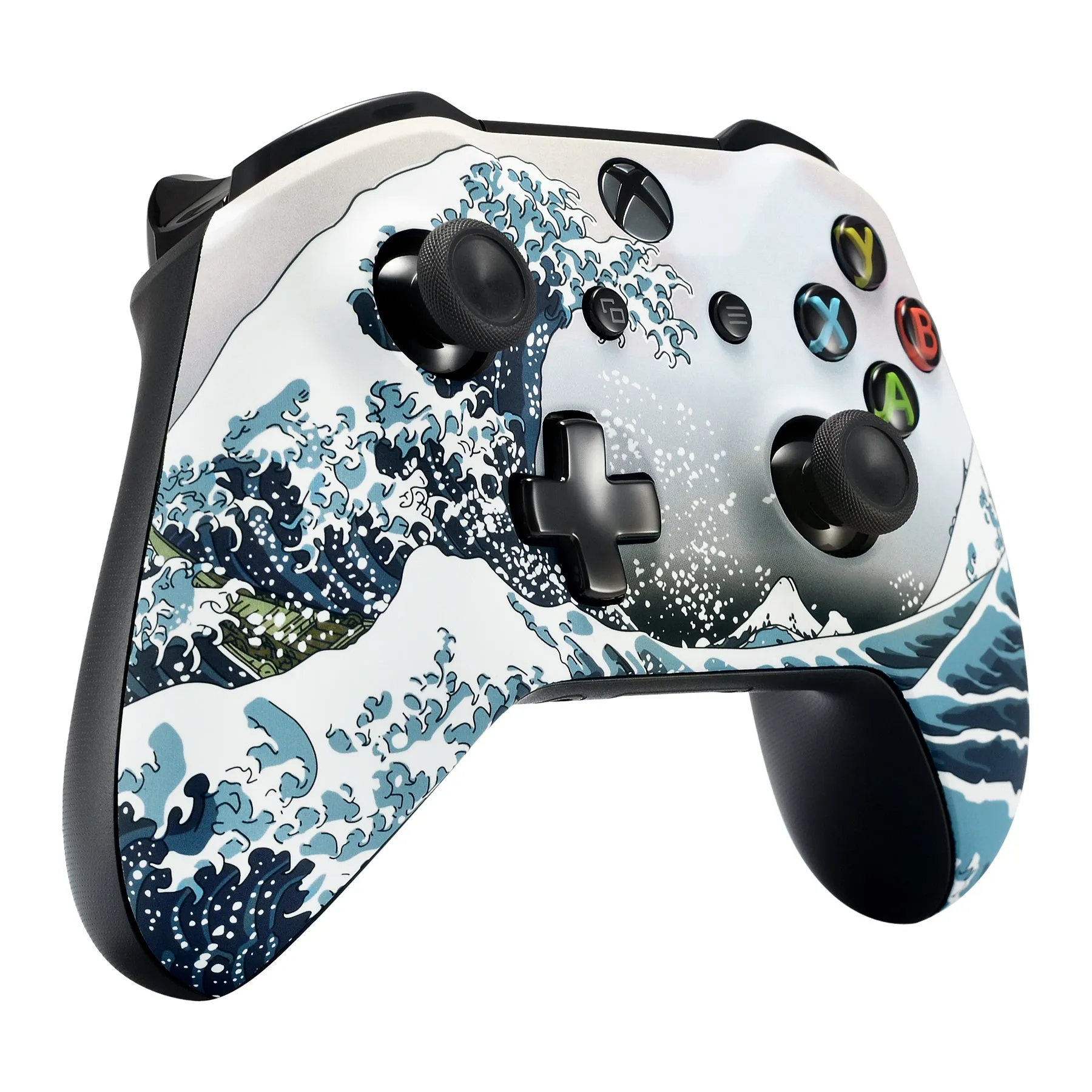 eXtremeRate The Great Wave Patterned Soft Touch Front Shell for  Xbox One X & One S  Remote Controller - SXOFT17X