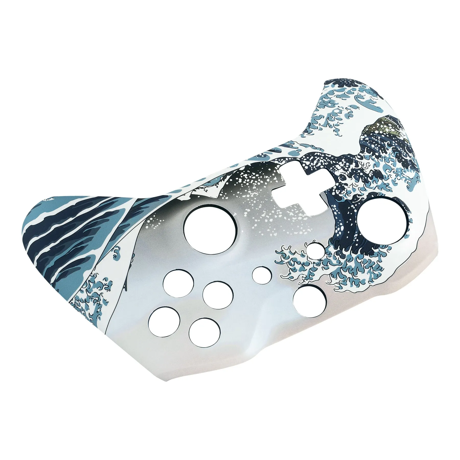 eXtremeRate The Great Wave Patterned Soft Touch Front Shell for  Xbox One X & One S  Remote Controller - SXOFT17X