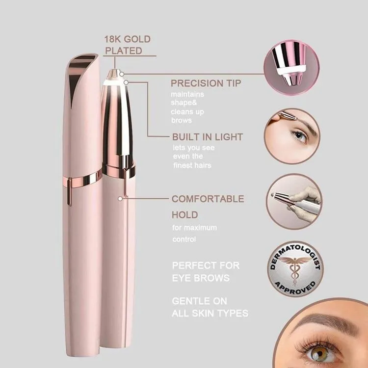 Flawless Precision Eyebrow Trimmer & Epilator
