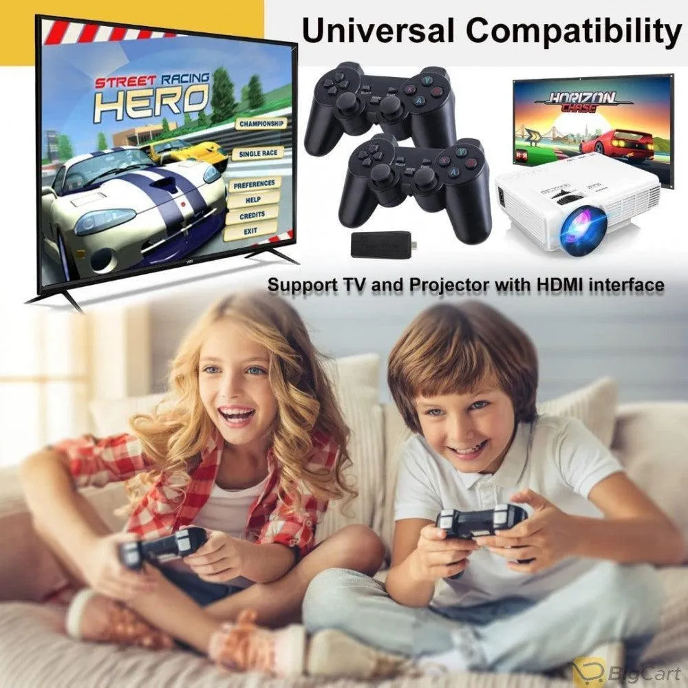 Game Console with Dual 2.4G Wireless Controllers Game Consoles for 4K TV Video Game Console
