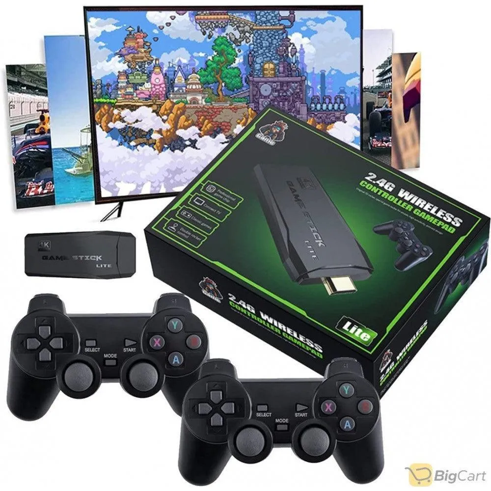 Game Console with Dual 2.4G Wireless Controllers Game Consoles for 4K TV Video Game Console