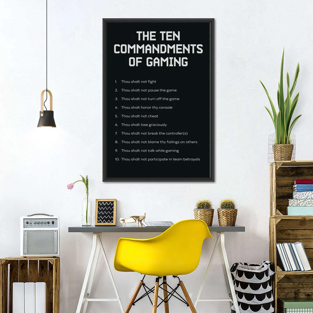 Gaming Commandments Wall Art