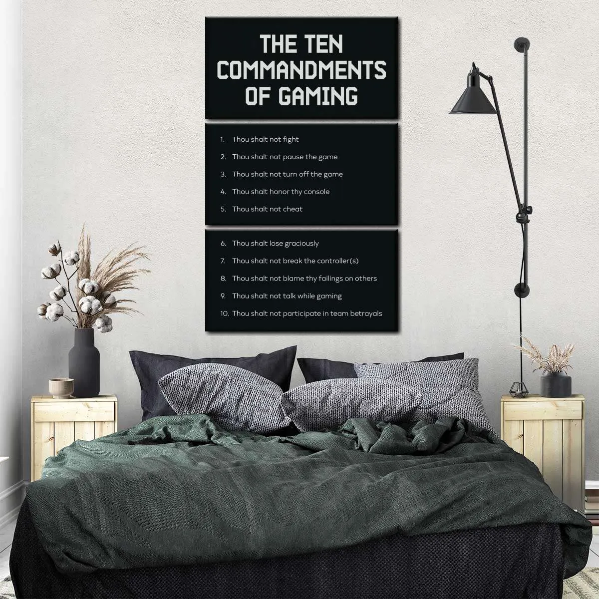 Gaming Commandments Wall Art