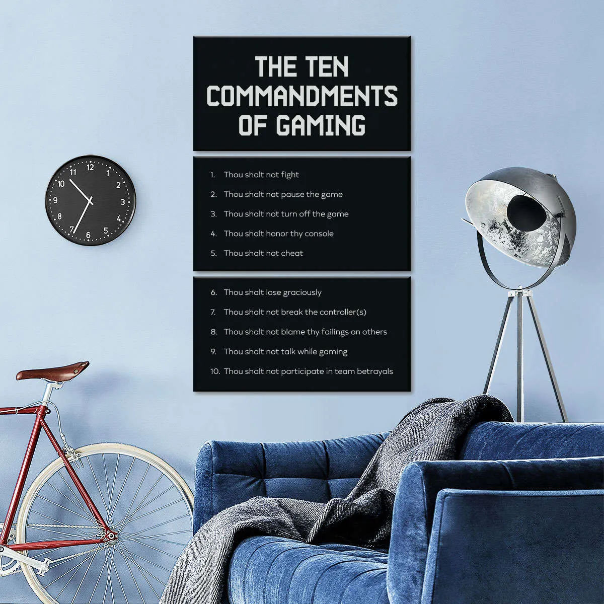 Gaming Commandments Wall Art