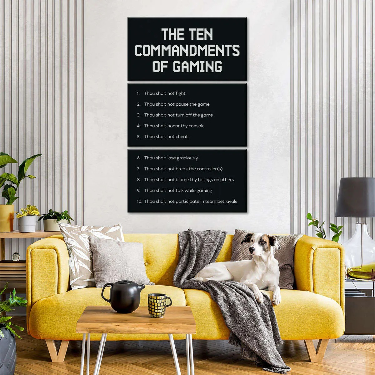 Gaming Commandments Wall Art