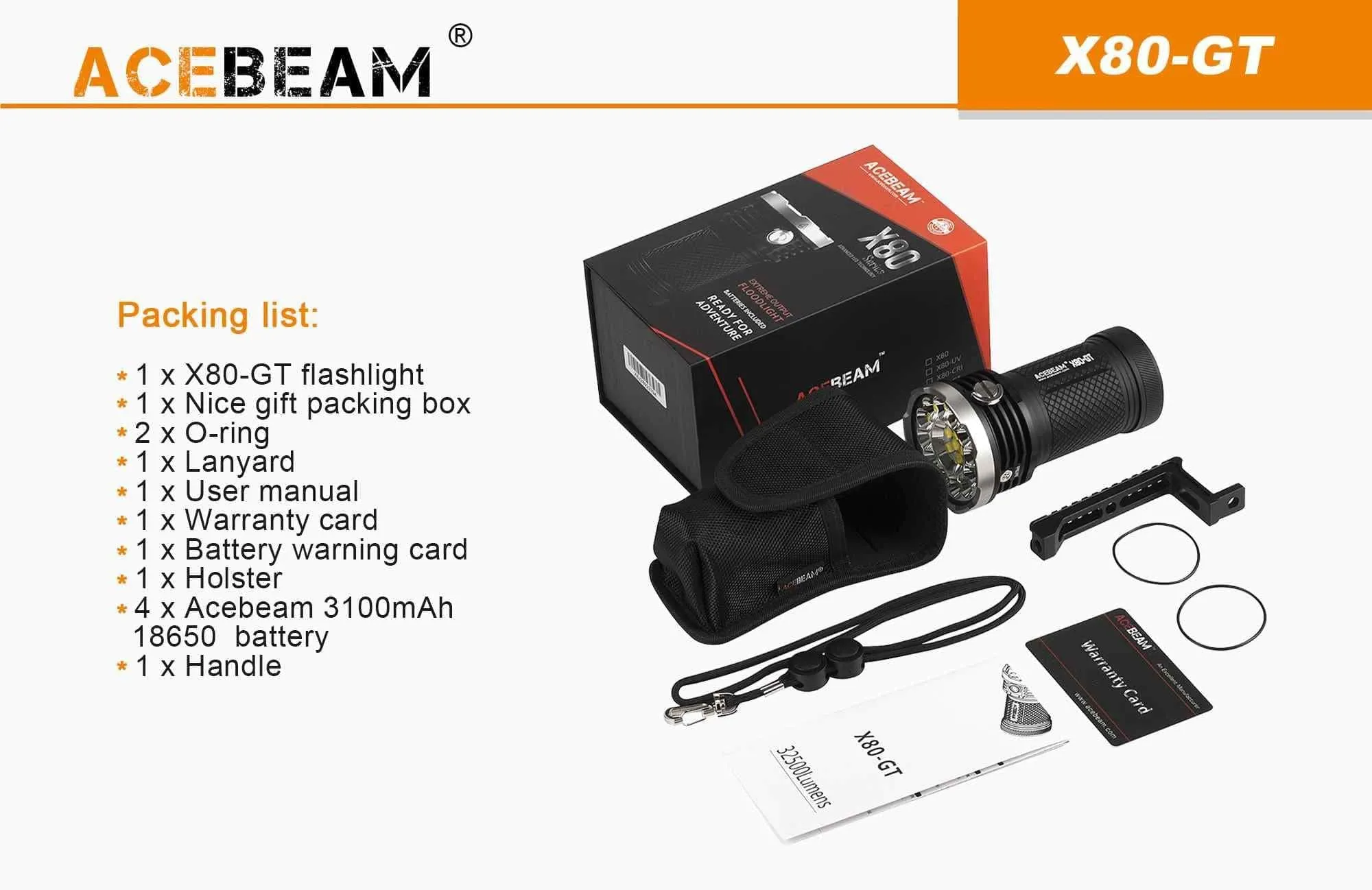 Garage Sale - Acebeam X80 GT 5000k