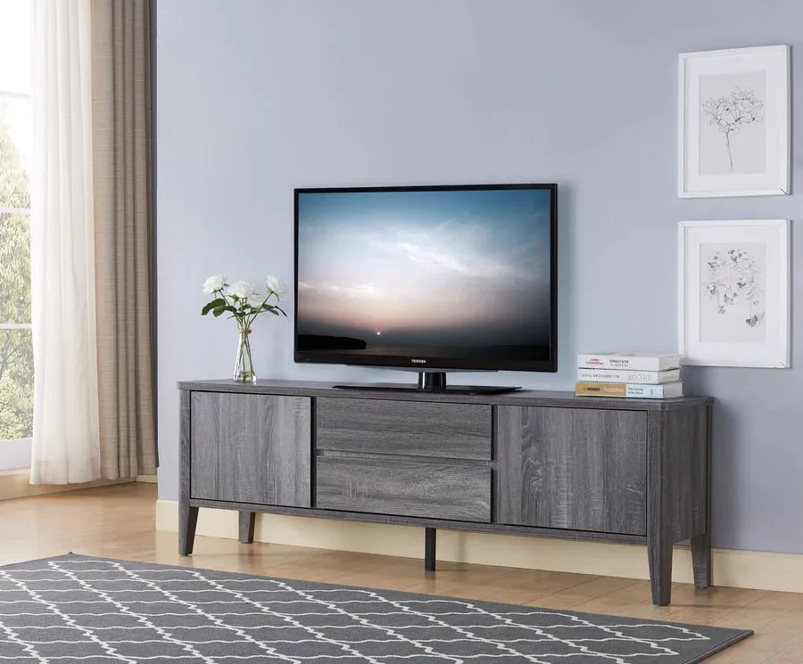 Grey 66" Wooden TV Stand- Model #8038