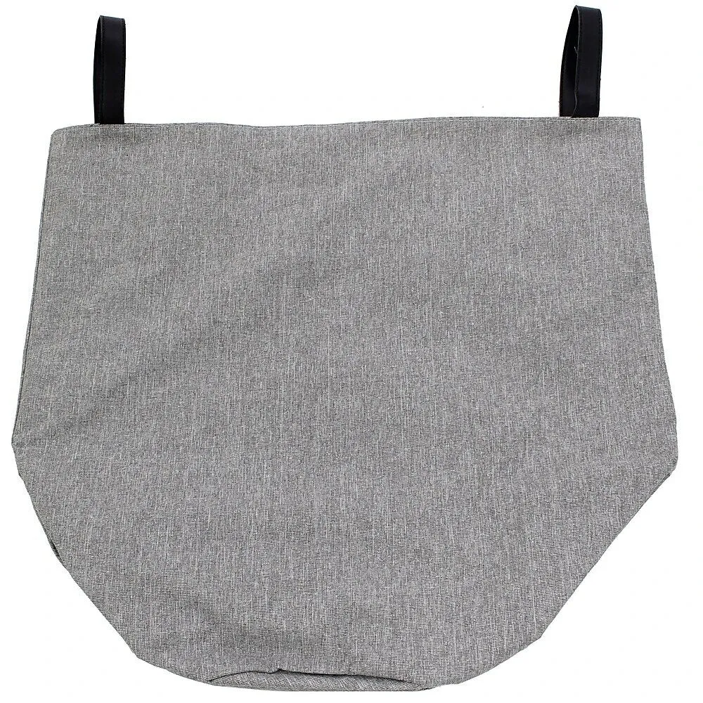 Grey Polyester Round Basket