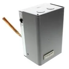 Honeywell L8124L1011 - Triple Aquastat Relay with High Limit, 10F Fixed High Limit Diff, 10-25F Low Limit Diff, SPST, High/Low Limit Switching, 130-240F High Limit Range, 110-220F Low Limit Range, 0-95%RH Operating Humidity Range, Horizontal Mount