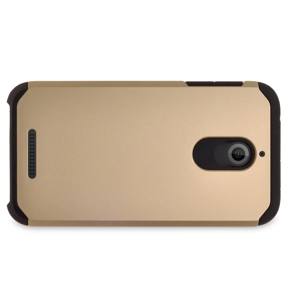 HTC Desire 510 Case, Slim Hybrid [Shock/Impact] Absorption Dual Layer Case - Gold