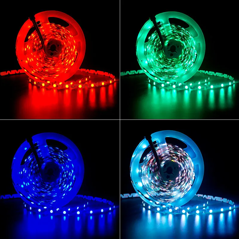 LED RGB ZigZag Tape Lights 12V DC 16 ft Reel